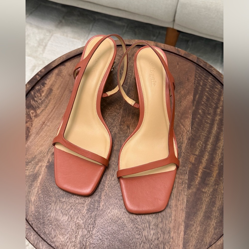 Cult Gaia Coral Slingback Sandals